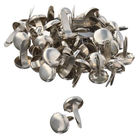 12 Packs: 50 ct. (600 total) Silver Circular Brads by Recollections&#x2122;